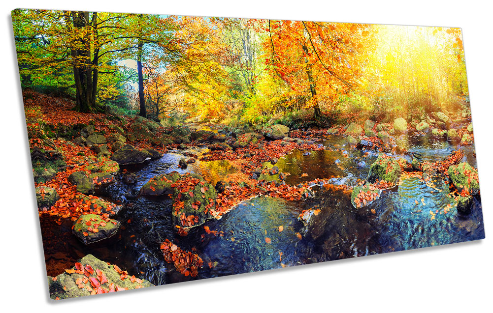 Autumn Landscape Scene Picture PANORAMIC CANVAS WALL ART Print | eBay