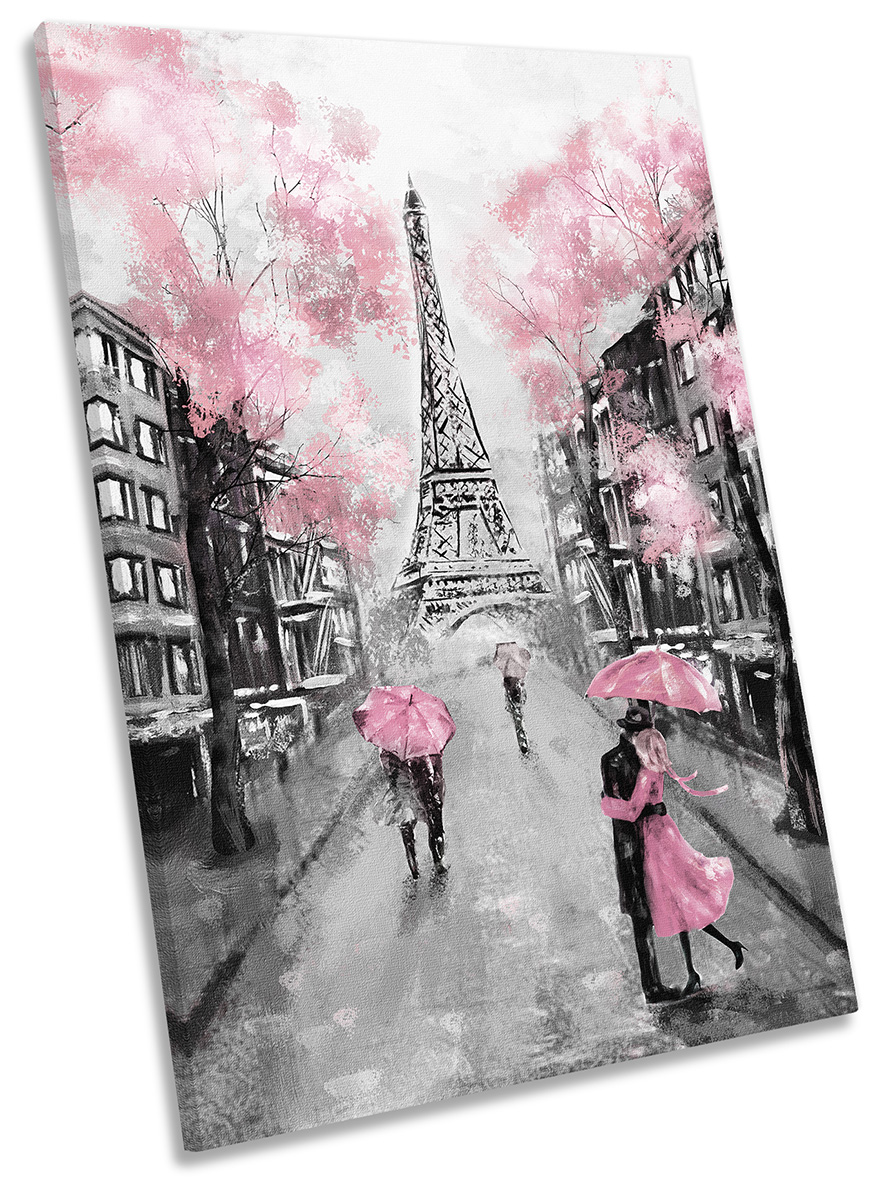 Art Art Prints Red Umbrella Eiffel Tower Paris Framed Canvas Wall Art Portrait Print Edita Nc