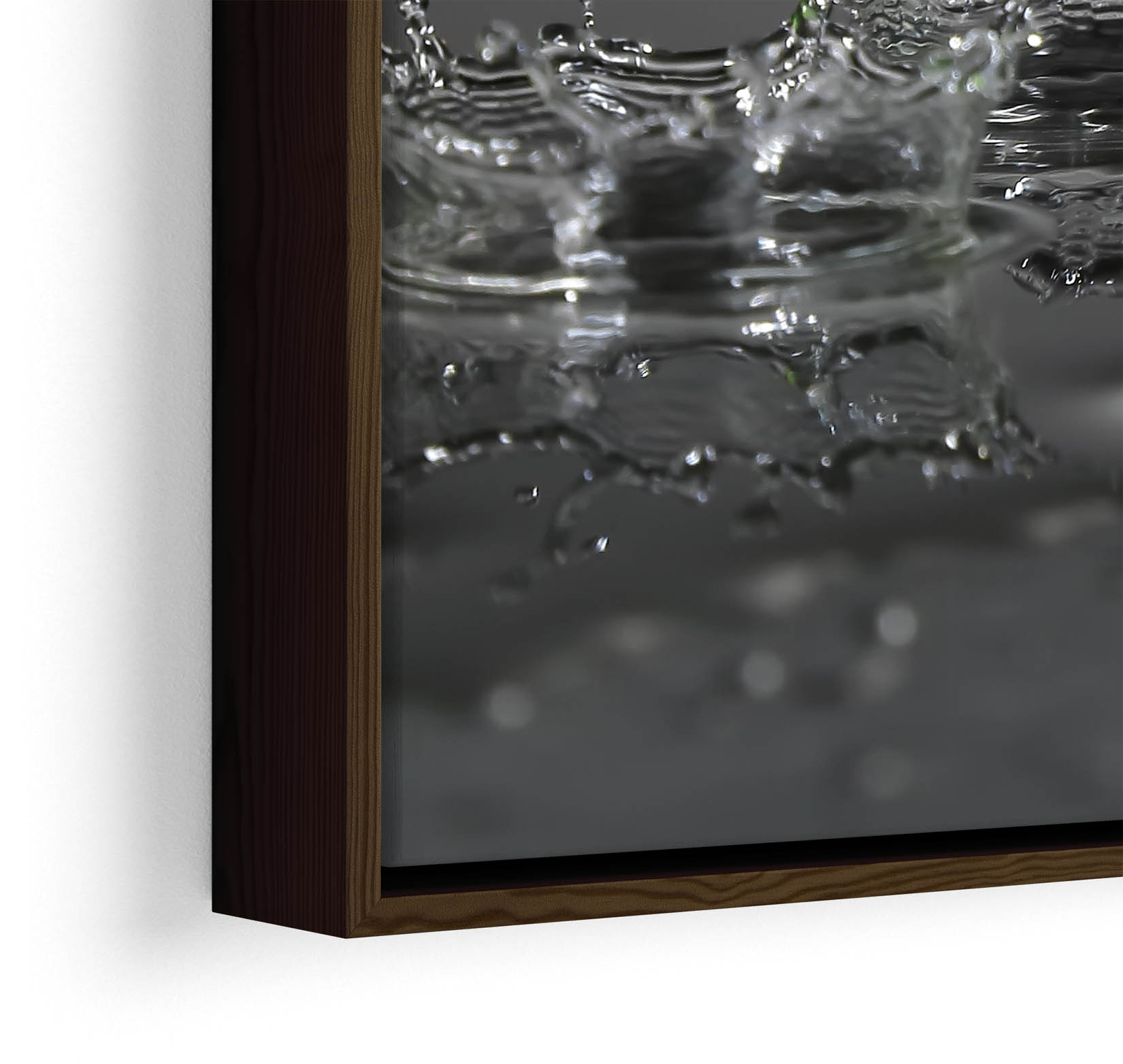 Lime Green Fruit Splash Kitchen Grey CANVAS FLOATER FRAME Wall Art Print - Picture 10 of 13