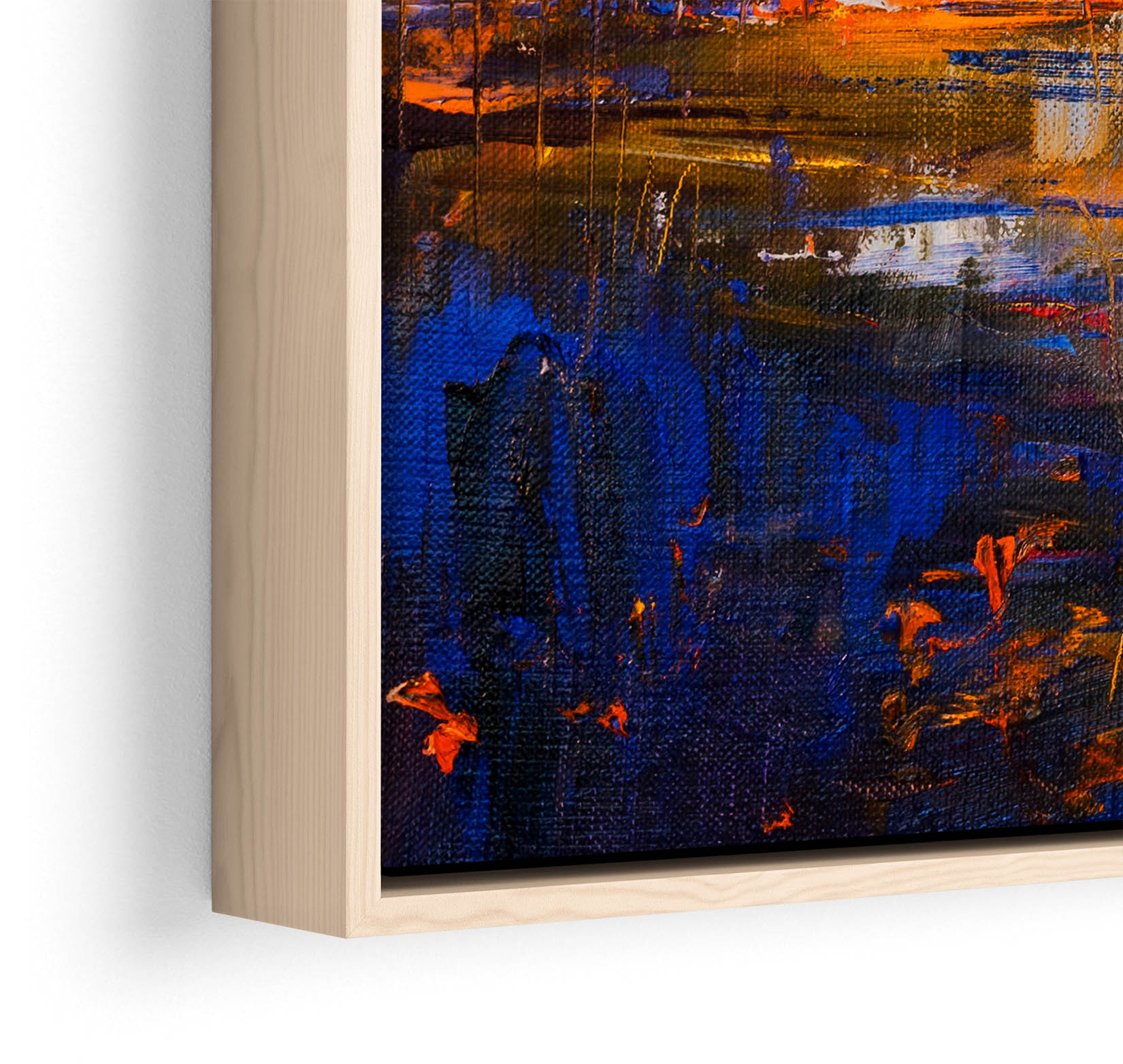 Row Boat Seascape Sunset CANVAS FLOATER FRAME Wall Art Print Picture - Picture 13 of 13