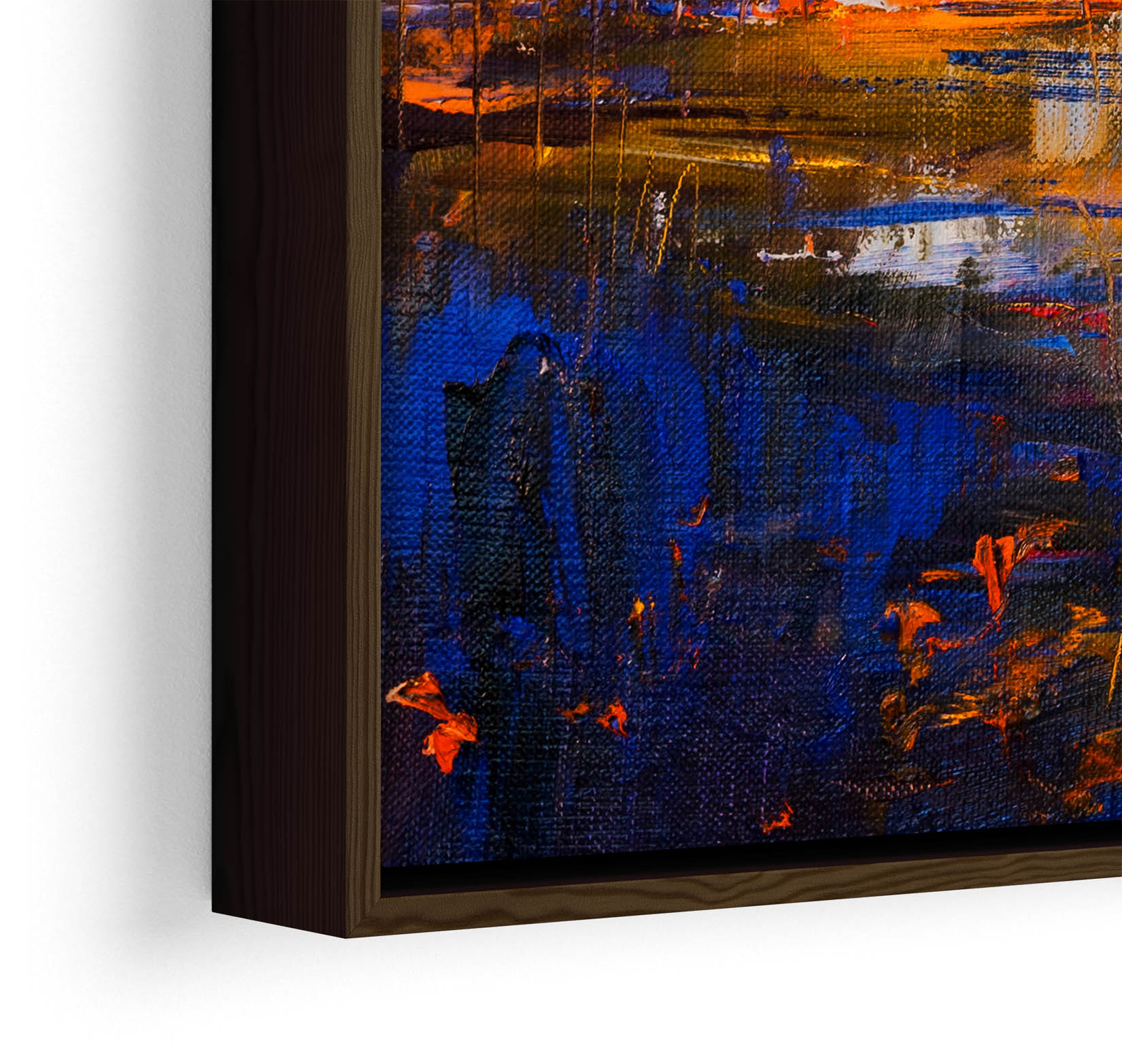 Row Boat Seascape Sunset CANVAS FLOATER FRAME Wall Art Print Picture - Picture 10 of 13