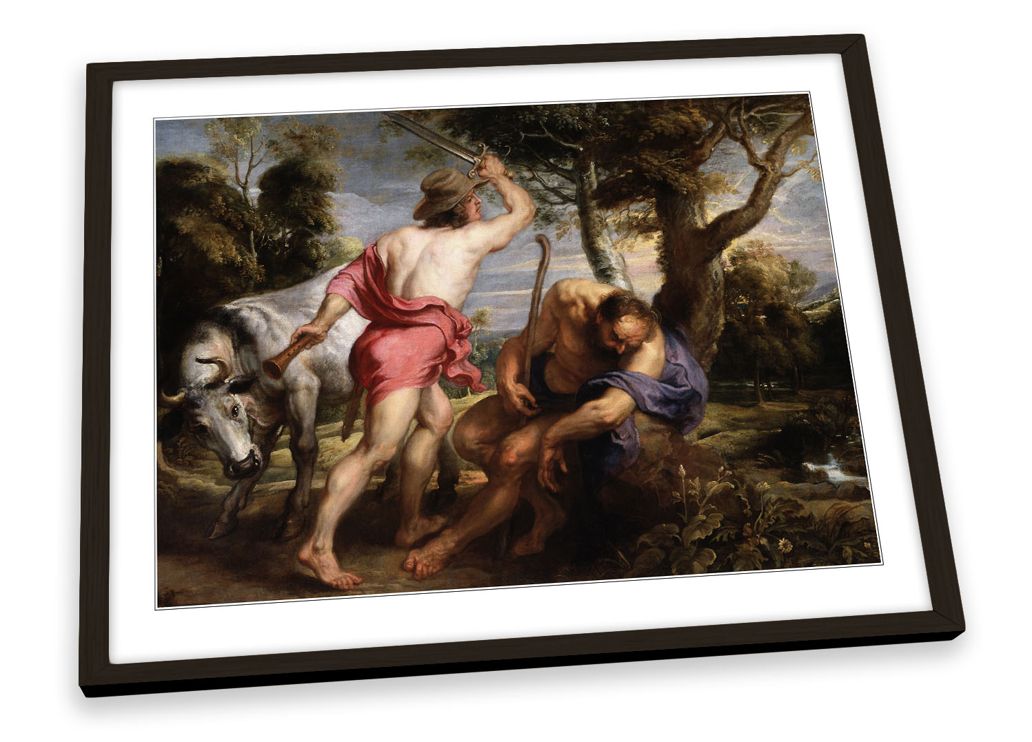 Peter Paul Rubens Mercury and Argos FRAMED ART PRINT Picture Poster ...