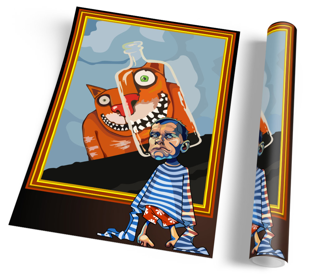 Bizarre Character Art Gallery  FRAMED ART PRINT Picture Portrait Artwork