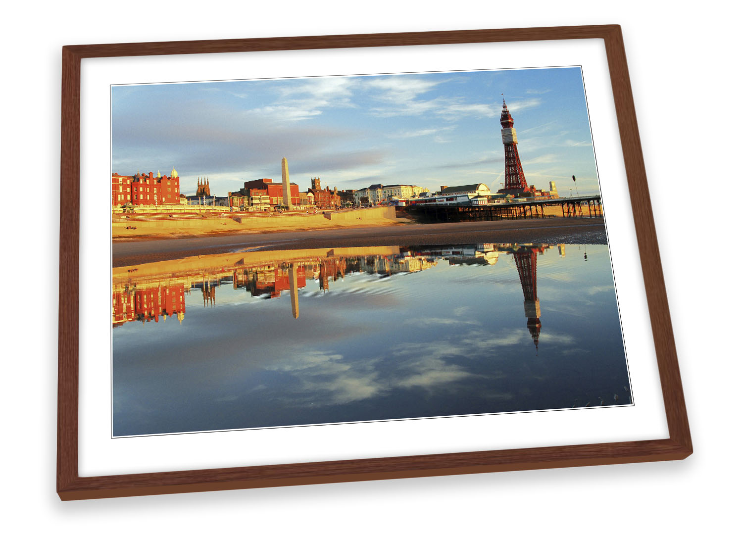 Blackpool Tower City FRAMED ART PRINT Picture Poster Artwork - Picture 4 of 5